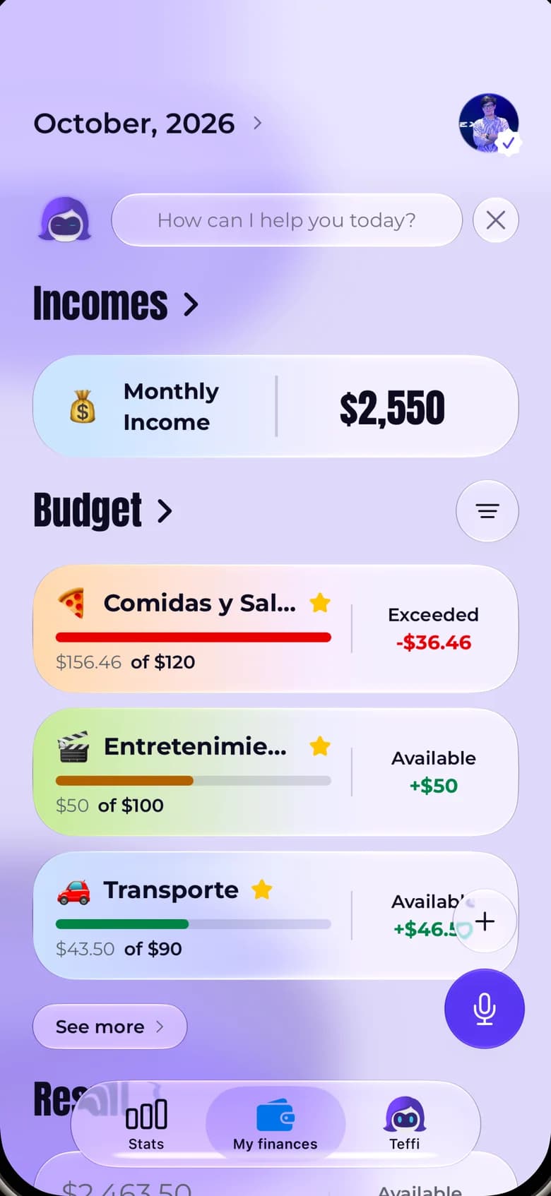 Teffi in light theme